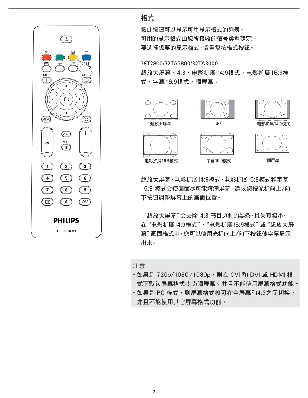 飞利浦32TA300093液晶彩电使用说明书-6 飞利浦32TA300093液晶彩电使用说明书-6