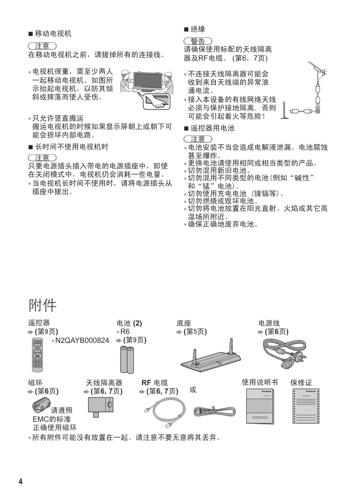 松下TH-P50X68C等离子彩电使用说明书-3