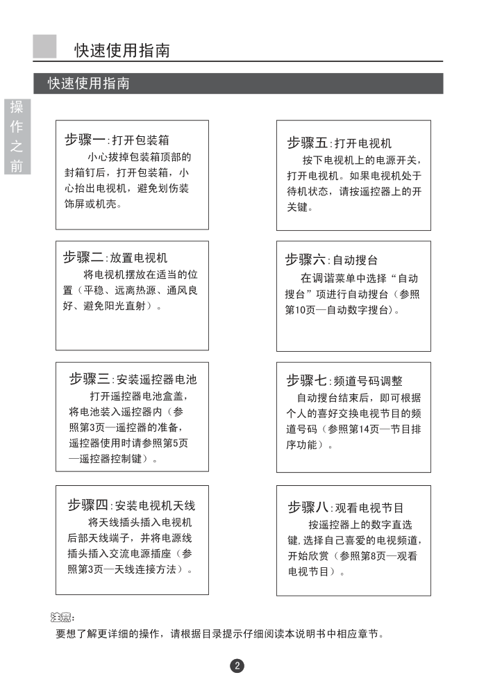 海尔D29FV6-A8A 彩电说明书-4 海尔D29FV6-A8A 彩电说明书-4