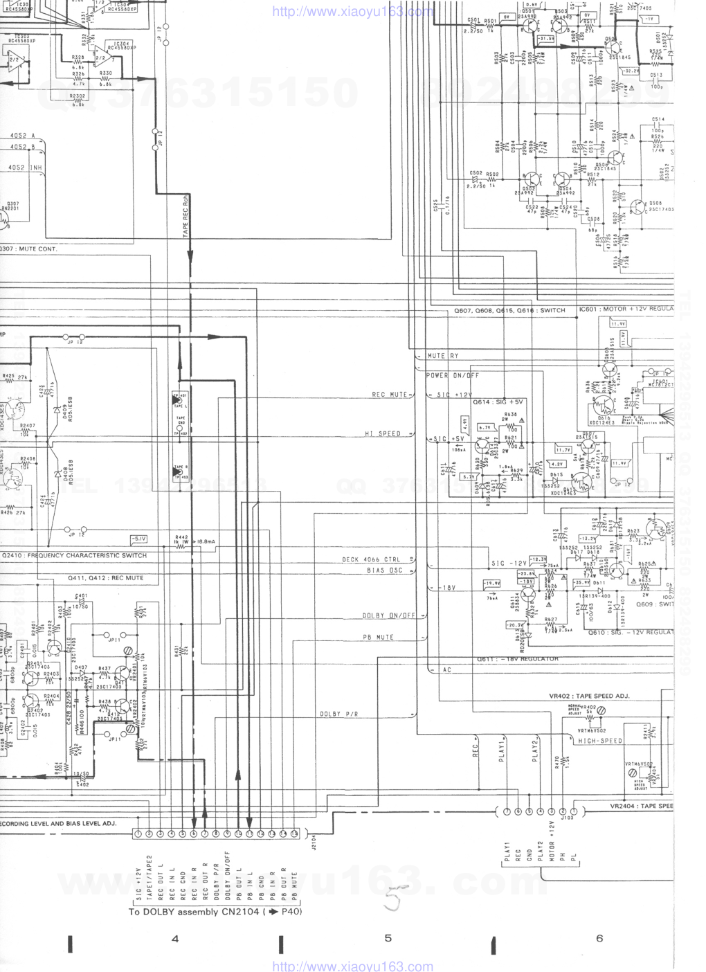 先锋PIONEER RX-Z35音响电路图-1