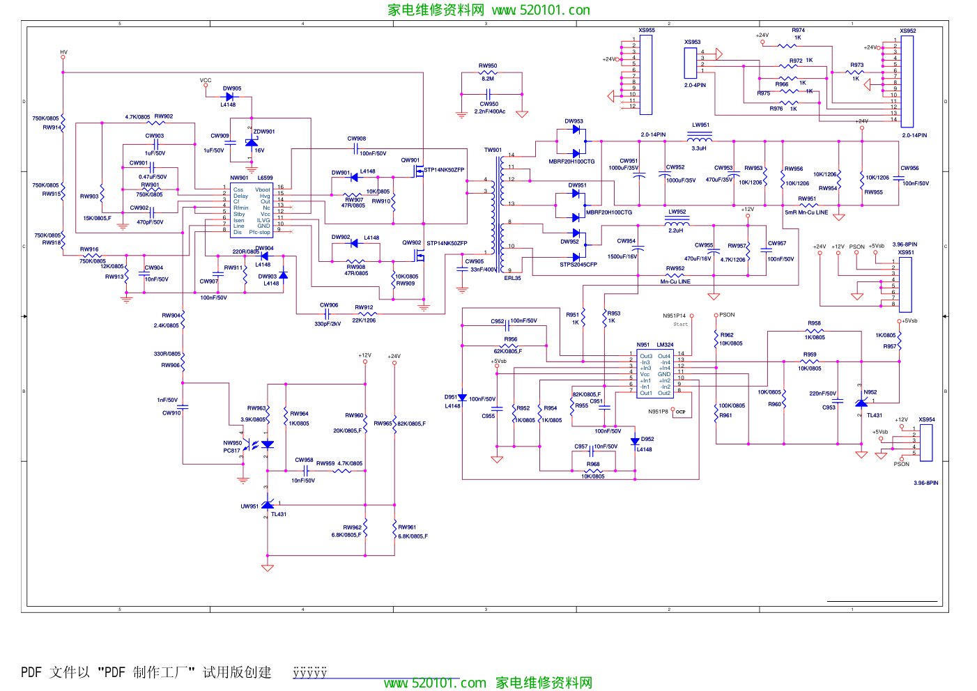 康佳LC32FS81B电源图KPS180-01电路原理图PDF-0