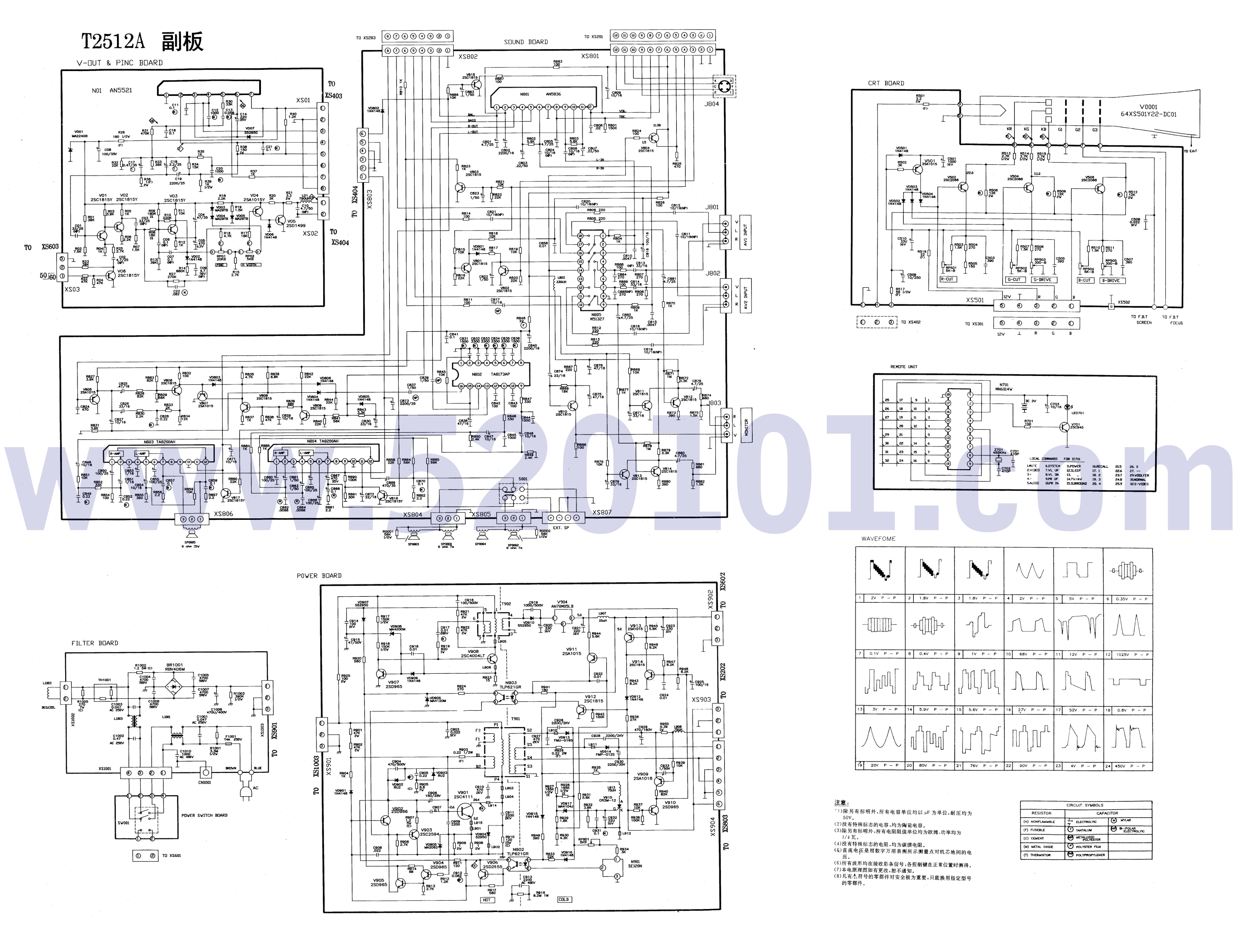 康佳T2510彩电图纸-1 康佳T2510彩电图纸-1