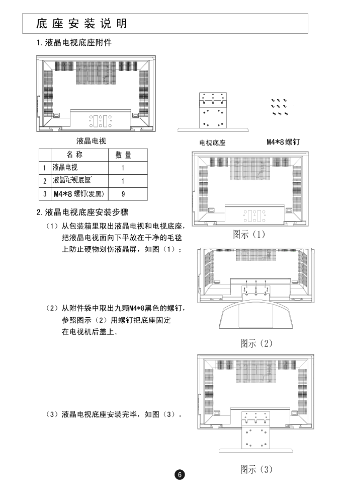 海尔L37A6A-A1液晶彩电使用说明书-8 海尔L37A6A-A1液晶彩电使用说明书-8