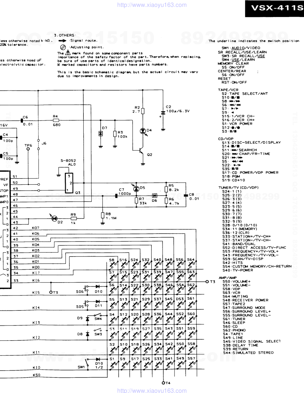 先锋PIONEER VSX-401KUCCA电路图-2 先锋PIONEER VSX-401KUCCA电路图-2