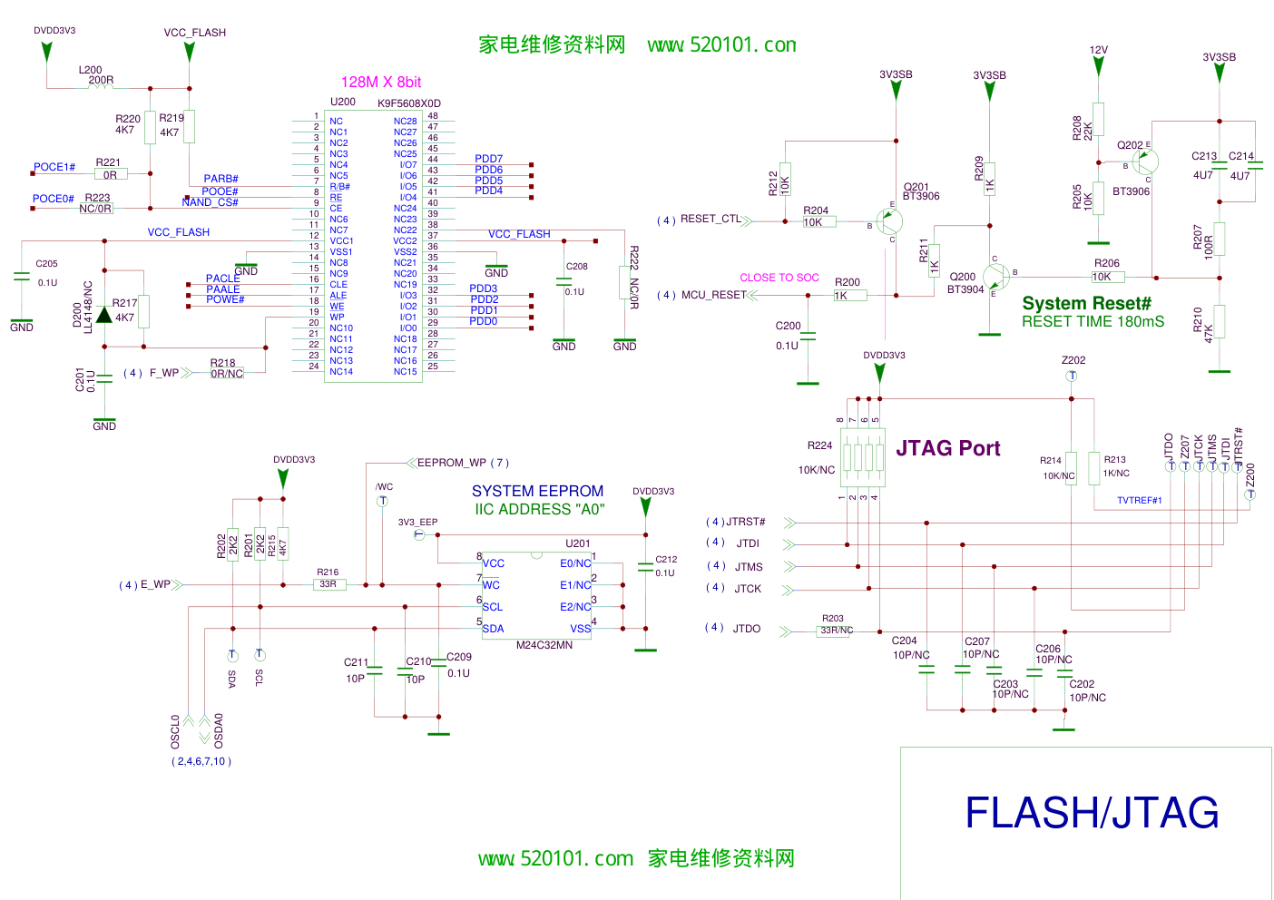 TCL王牌L46F3000E(MT01C机芯)液晶彩电主板原理图-2
