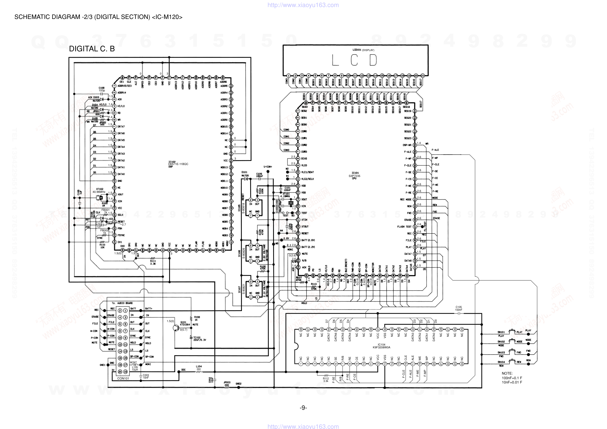 爱华AIWA IC-M120Y录音笔维修手册-8
