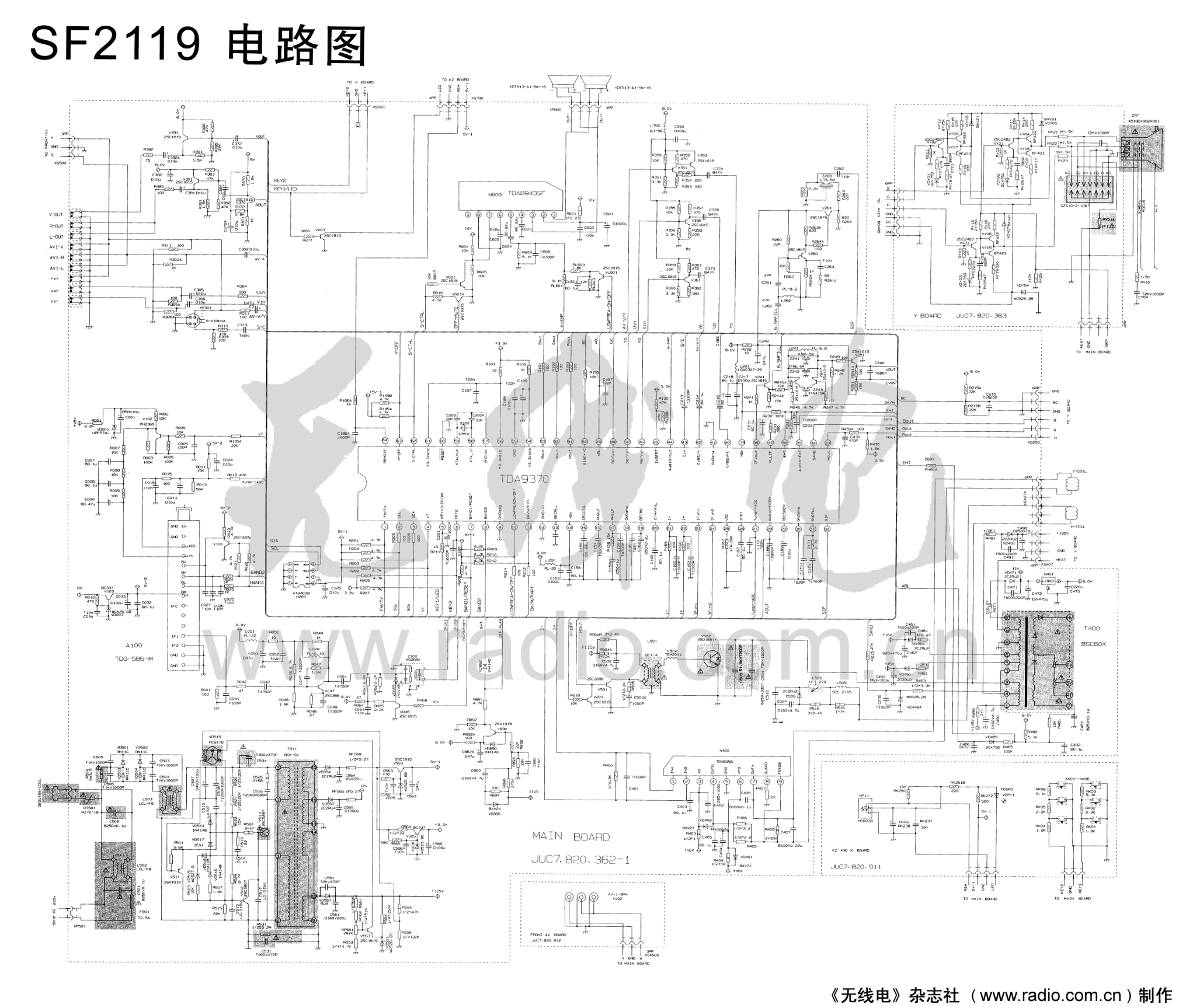 长虹SF2119彩电图纸-0