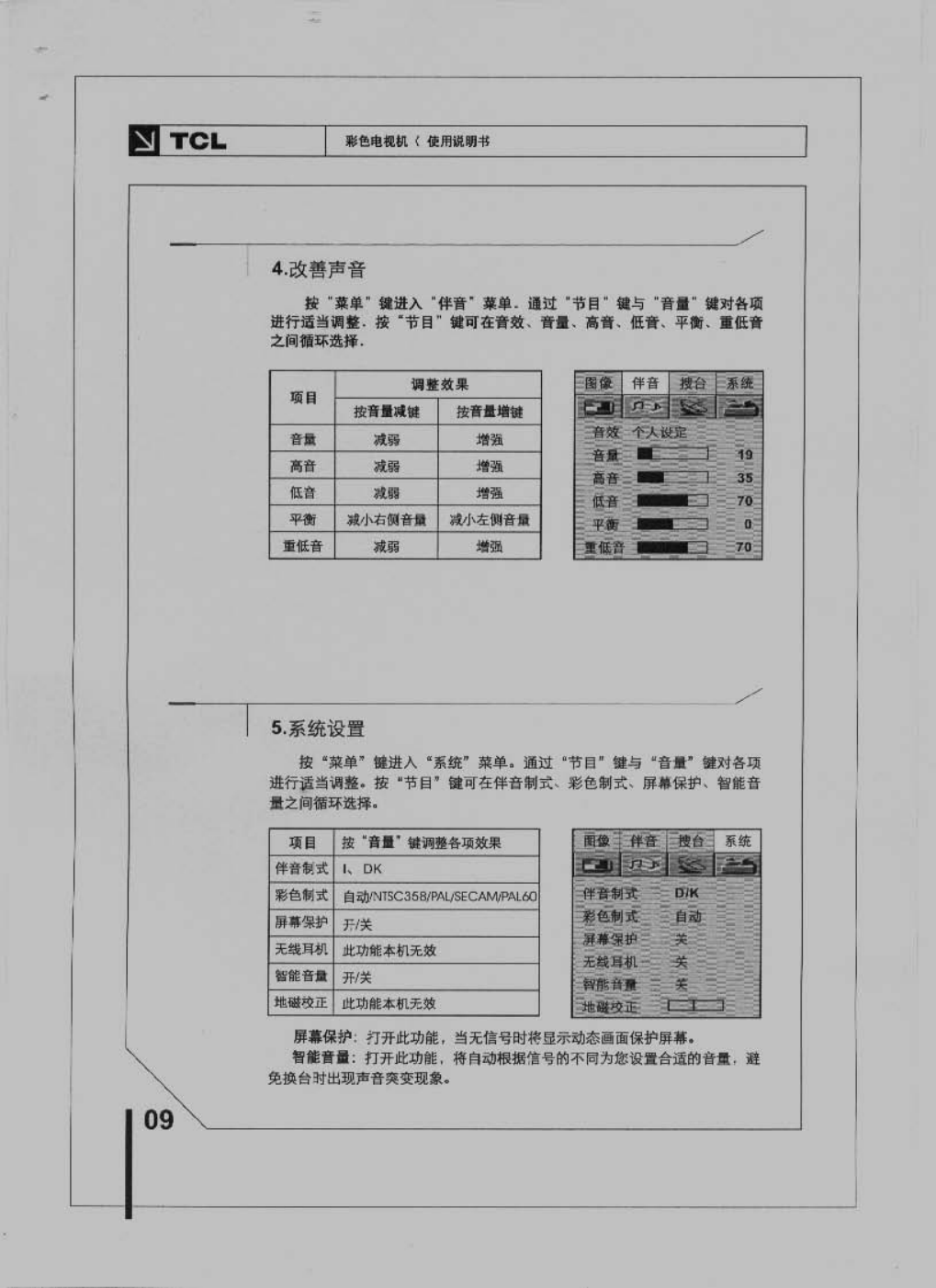 TCL王牌HID29211H彩电使用说明书-9 TCL王牌HID29211H彩电使用说明书-9