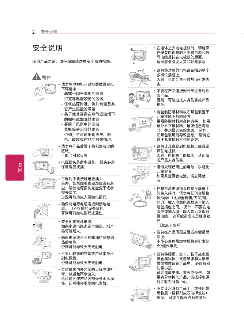 LG 42LA6600-CA液晶电视机使用说明书-1