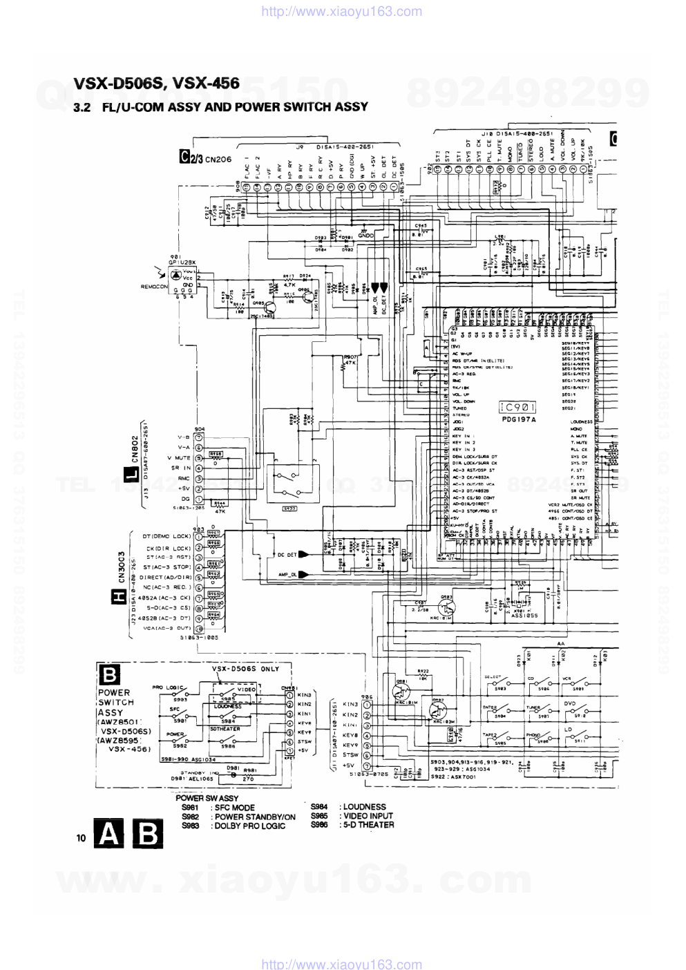 先锋PIONEER VSX-D506S电路图-9 先锋PIONEER VSX-D506S电路图-9
