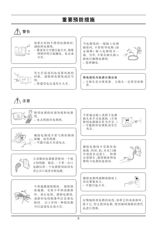 LG 37LH20RC液晶彩电使用说明书-5