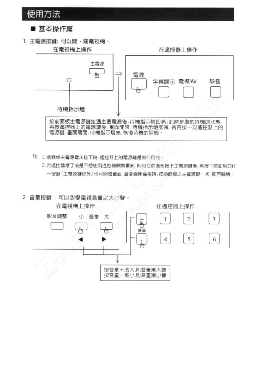 歌林CT-2007S彩色电视机说明书-9