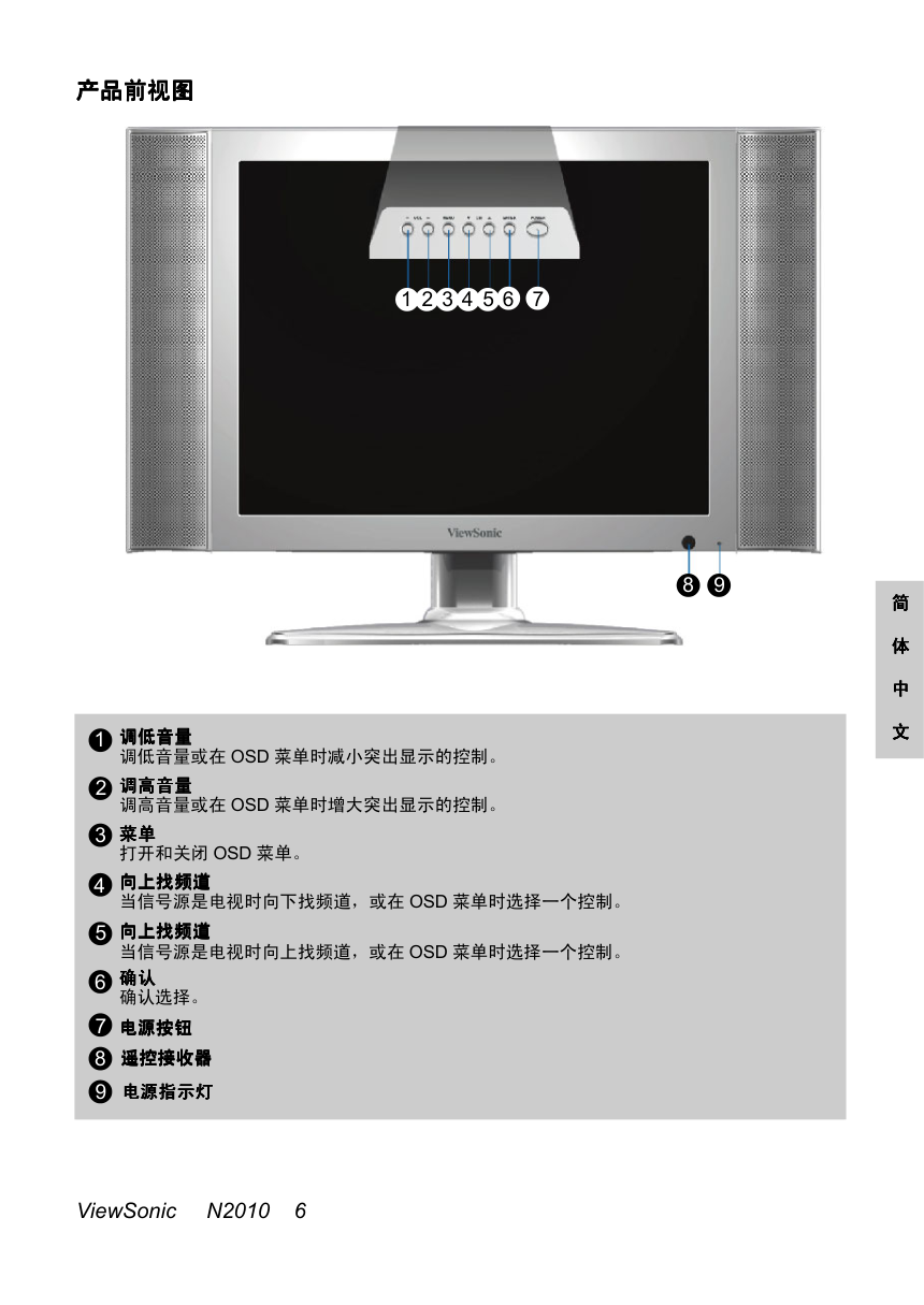 优派N2010液晶彩电使用说明书-3 优派N2010液晶彩电使用说明书-3