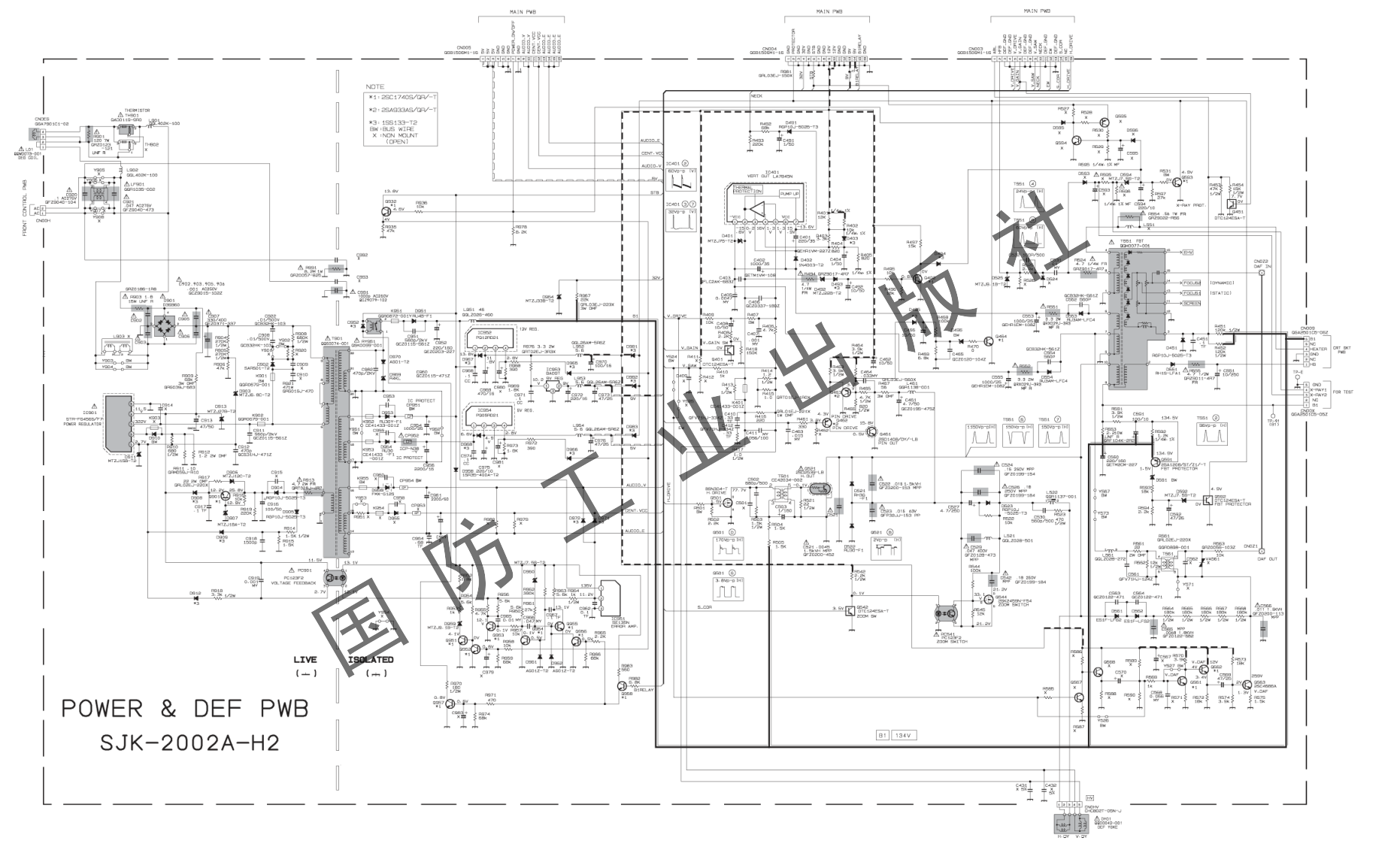 JVC AV-29R8B彩电电路原理图-0 JVC AV-29R8B彩电电路原理图-0