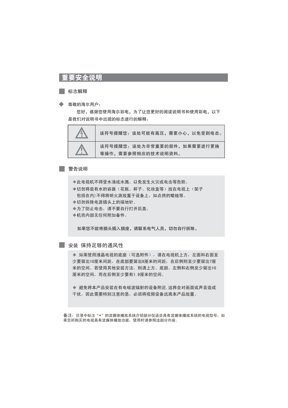 海尔LU42R1液晶彩电使用说明书-2 海尔LU42R1液晶彩电使用说明书-2