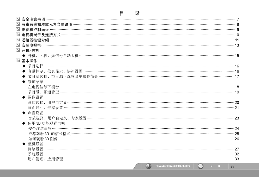 长虹3D50A3600iV液晶彩电使用说明书-6