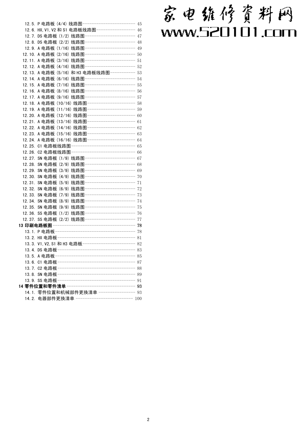 松下TH-42PH20C等离子显示器维修手册-1 松下TH-42PH20C等离子显示器维修手册-1
