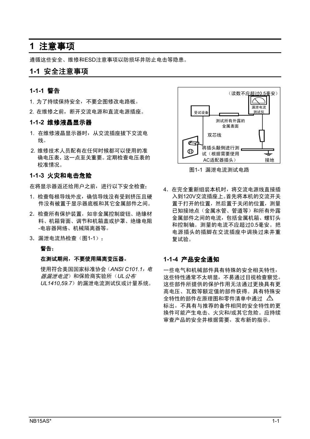 三星152N液晶显示器维修手册和原理图-2