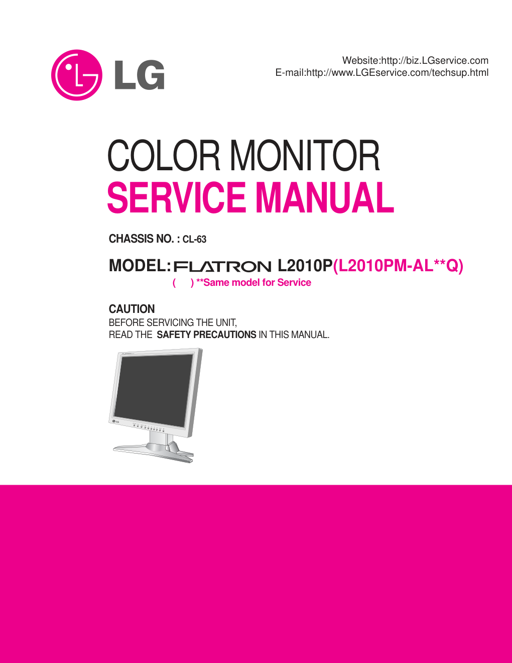 LG L2010P液晶显示器维修手册和图纸-2 LG L2010P液晶显示器维修手册和图纸-2