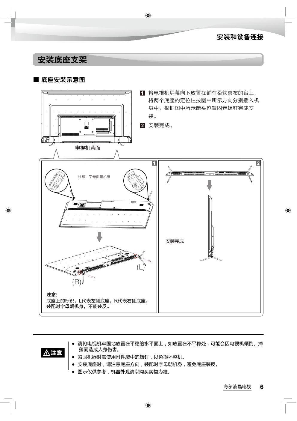 海尔LS65AL88K51液晶彩电使用说明书-6