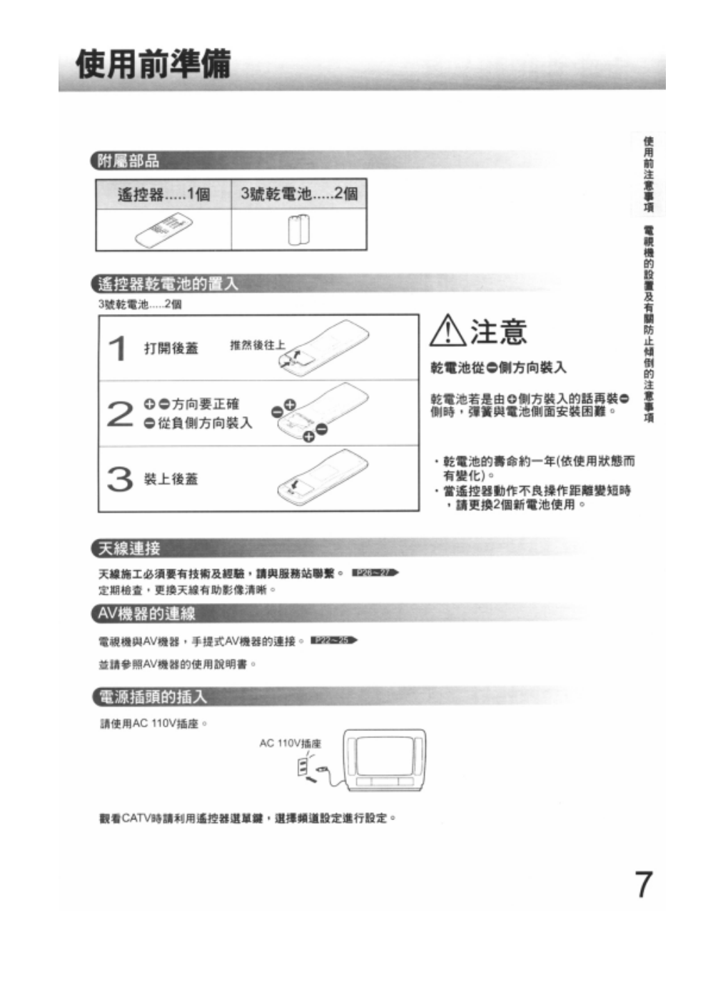 歌林29C-LA33TW型电视机使用说明书-6 歌林29C-LA33TW型电视机使用说明书-6