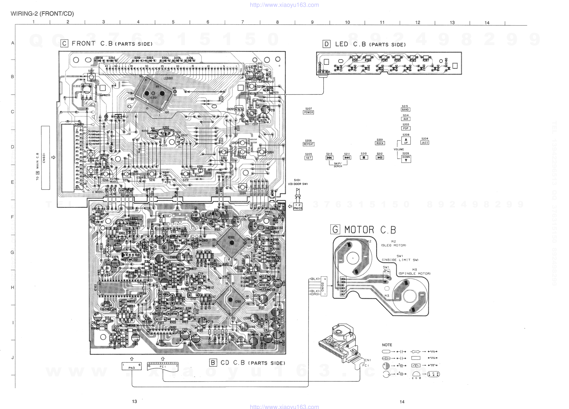 爱华AIWA LCX-150LH CD家庭组合音响电路图-9