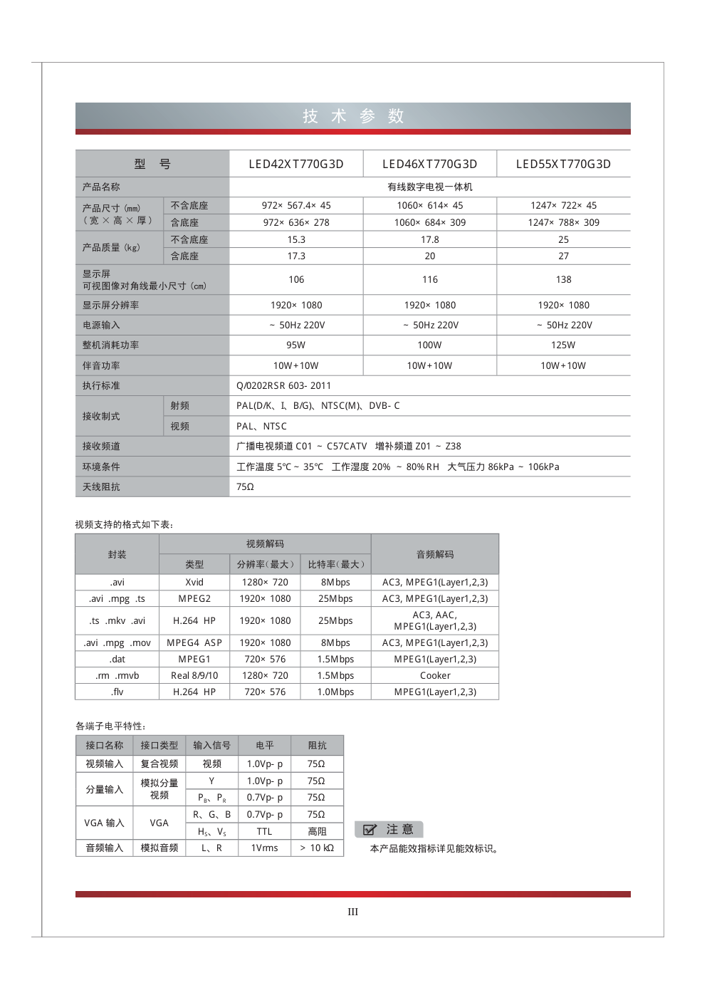 海信LED55XT770G3D液晶彩电使用说明书-4