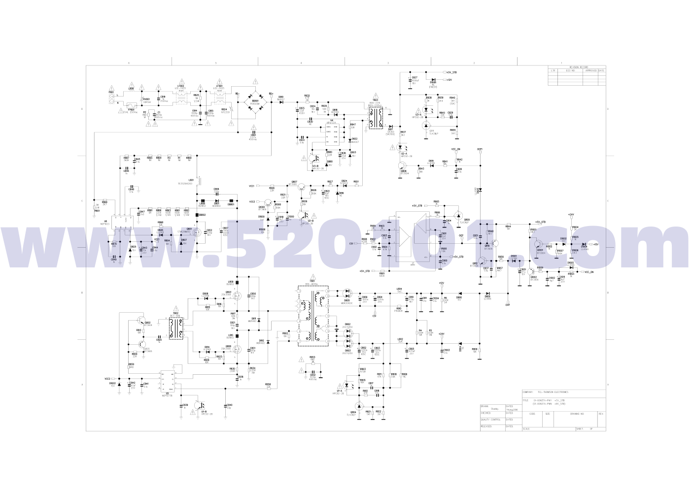 TCL LCD 32E61E2彩电原理图-0 TCL LCD 32E61E2彩电原理图-0
