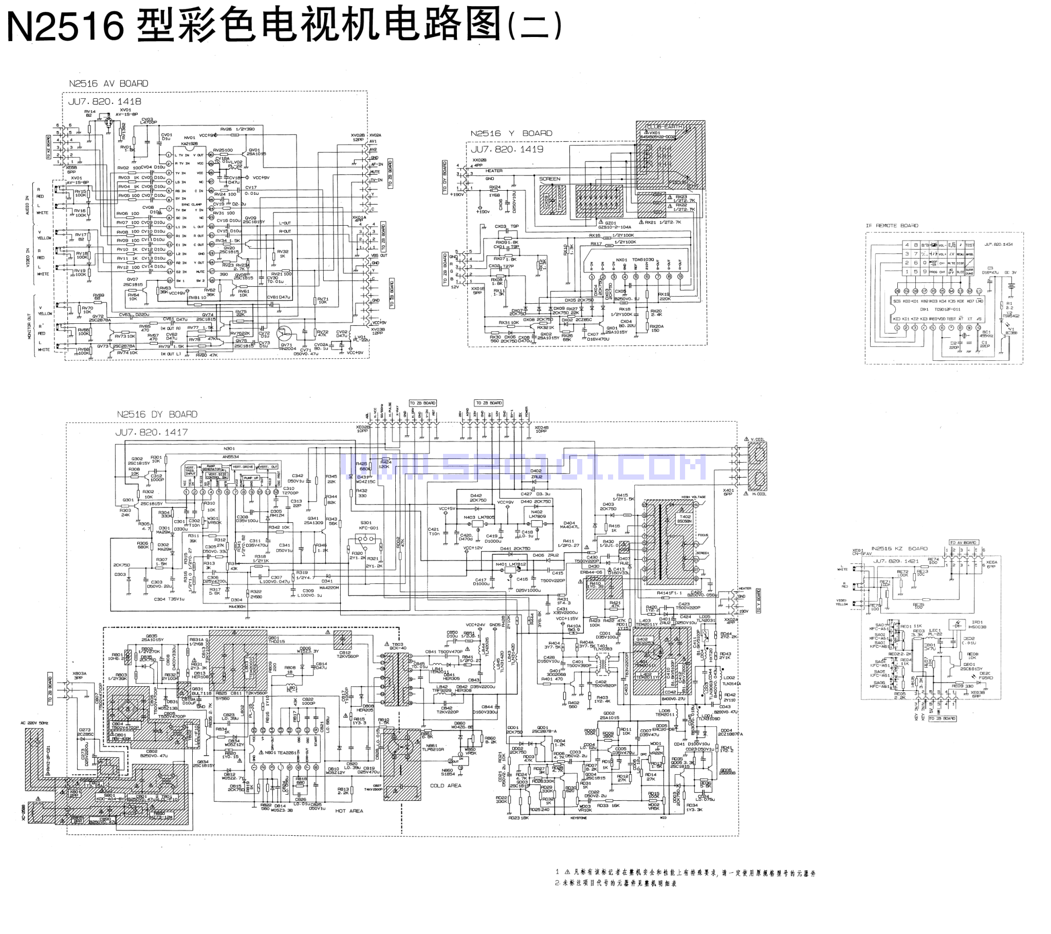 长虹25N16(CHT06001+AN5095K)彩电图纸-1