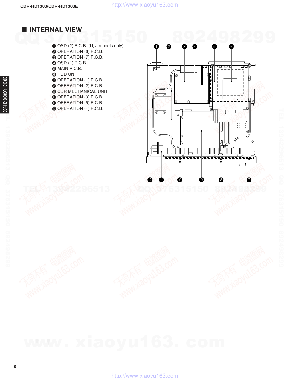 雅马哈YAMAHA CDR-HD1300电路原理图-7 雅马哈YAMAHA CDR-HD1300电路原理图-7