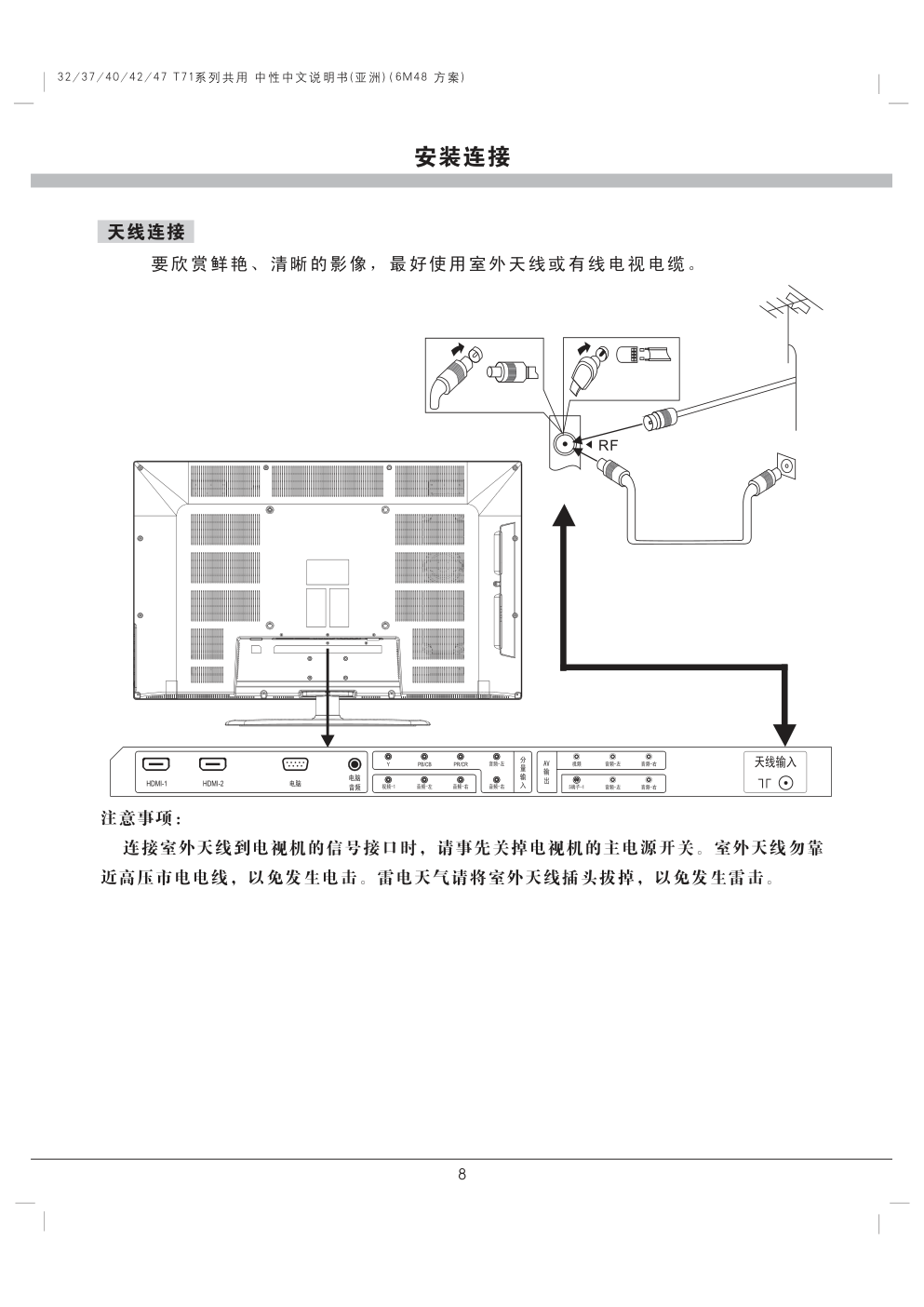 TCL 4212C3DS液晶电视说明书-8 TCL 4212C3DS液晶电视说明书-8