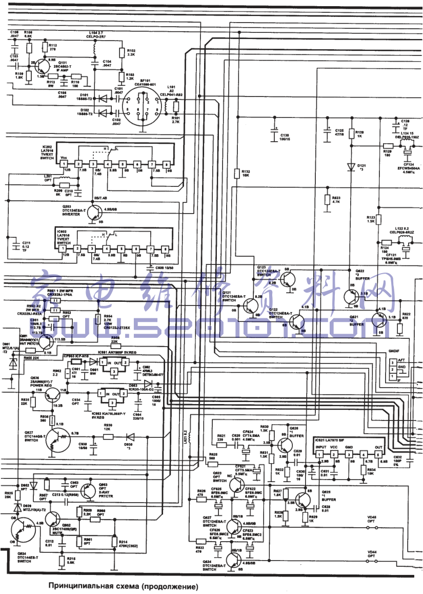 JVC AV-218PE彩电图纸-2 JVC AV-218PE彩电图纸-2
