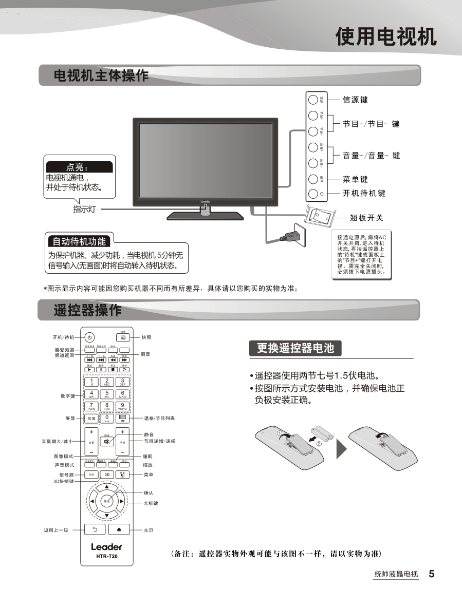 海尔统帅LE50KNH1液晶彩电使用说明书-7 海尔统帅LE50KNH1液晶彩电使用说明书-7