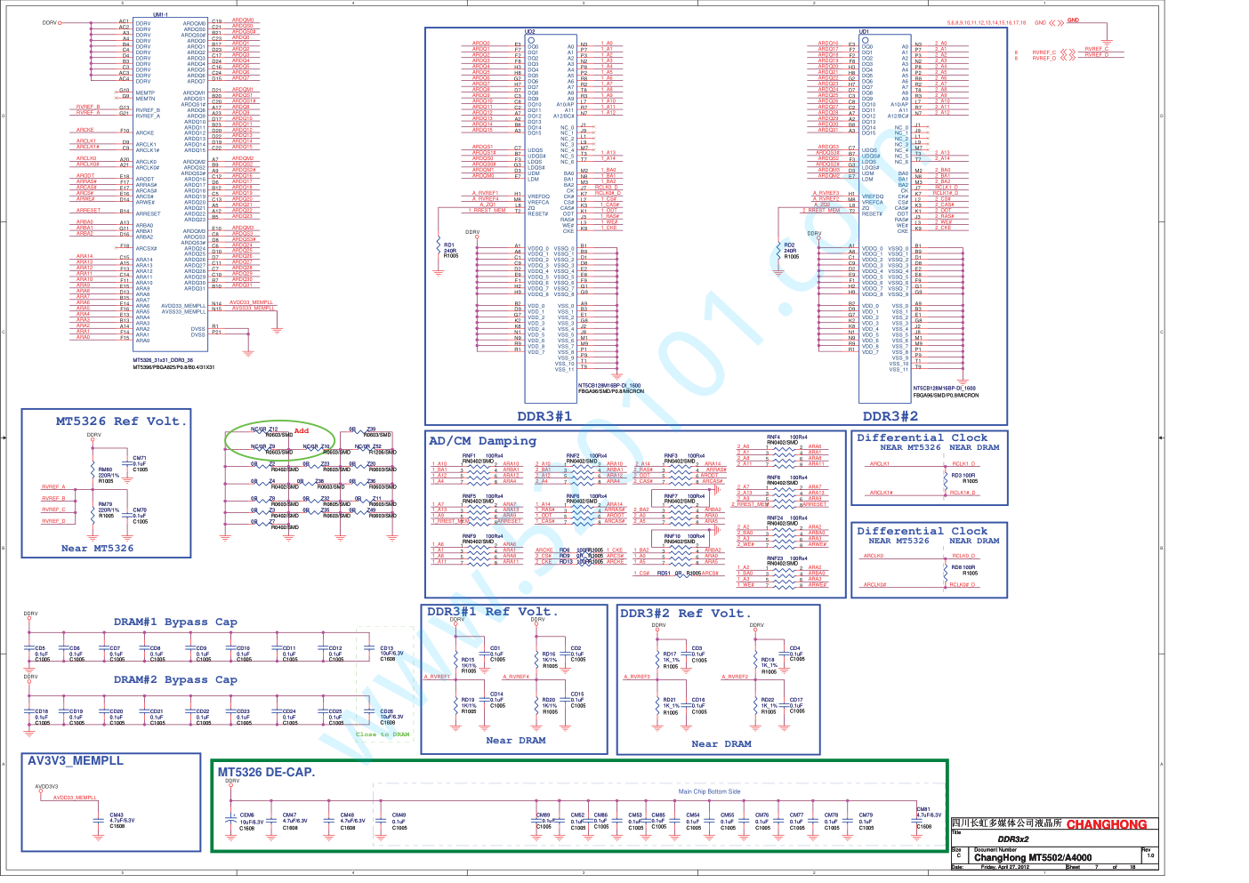 长虹液晶电视3D32B2000iC(LM38IS-B机芯)电路图纸原理图-6 长虹液晶电视3D32B2000iC(LM38IS-B机芯)电路图纸原理图-6