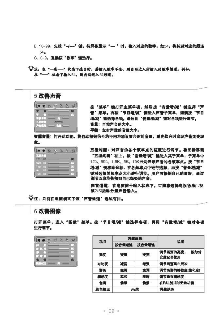 TCL王牌HD25V18PD彩电使用说明书-9 TCL王牌HD25V18PD彩电使用说明书-9