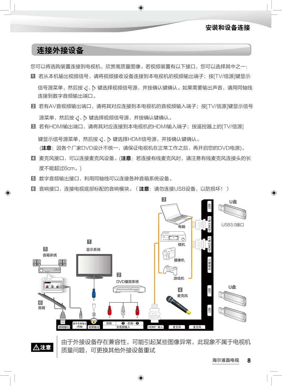 海尔LS49AL88M92液晶彩电使用说明书-8 海尔LS49AL88M92液晶彩电使用说明书-8