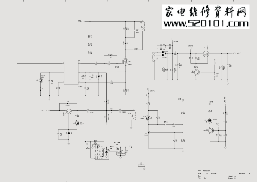 TCL L32F1600B液晶电视电源板电路图-0 TCL L32F1600B液晶电视电源板电路图-0