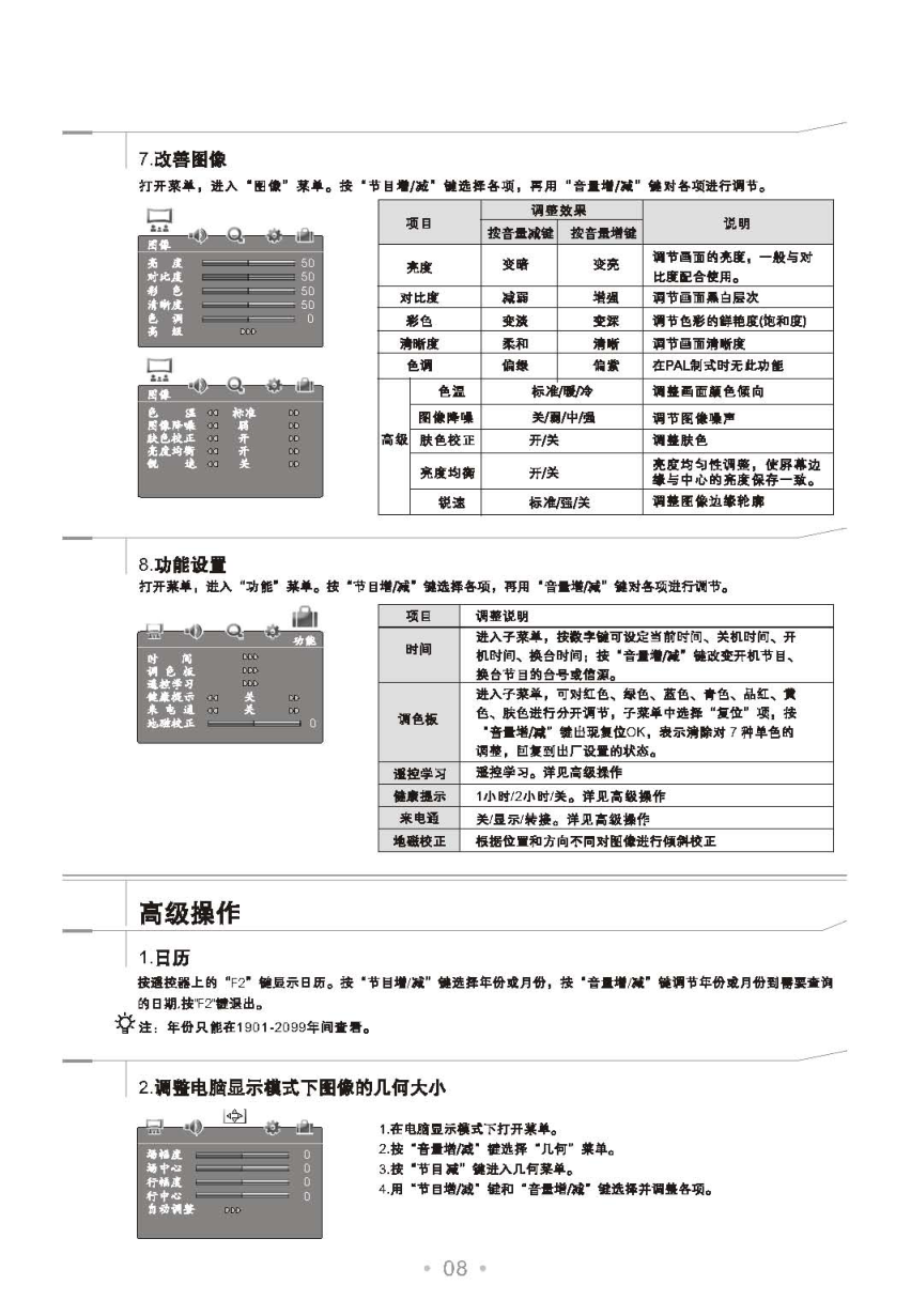 TCL王牌HD29H91S彩电使用说明书-8 TCL王牌HD29H91S彩电使用说明书-8