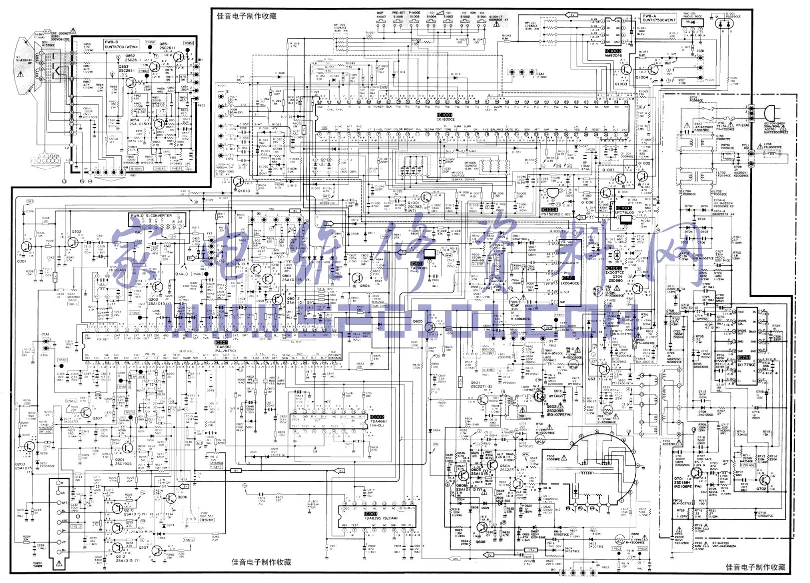 夏普CV2191彩电图纸-0 夏普CV2191彩电图纸-0