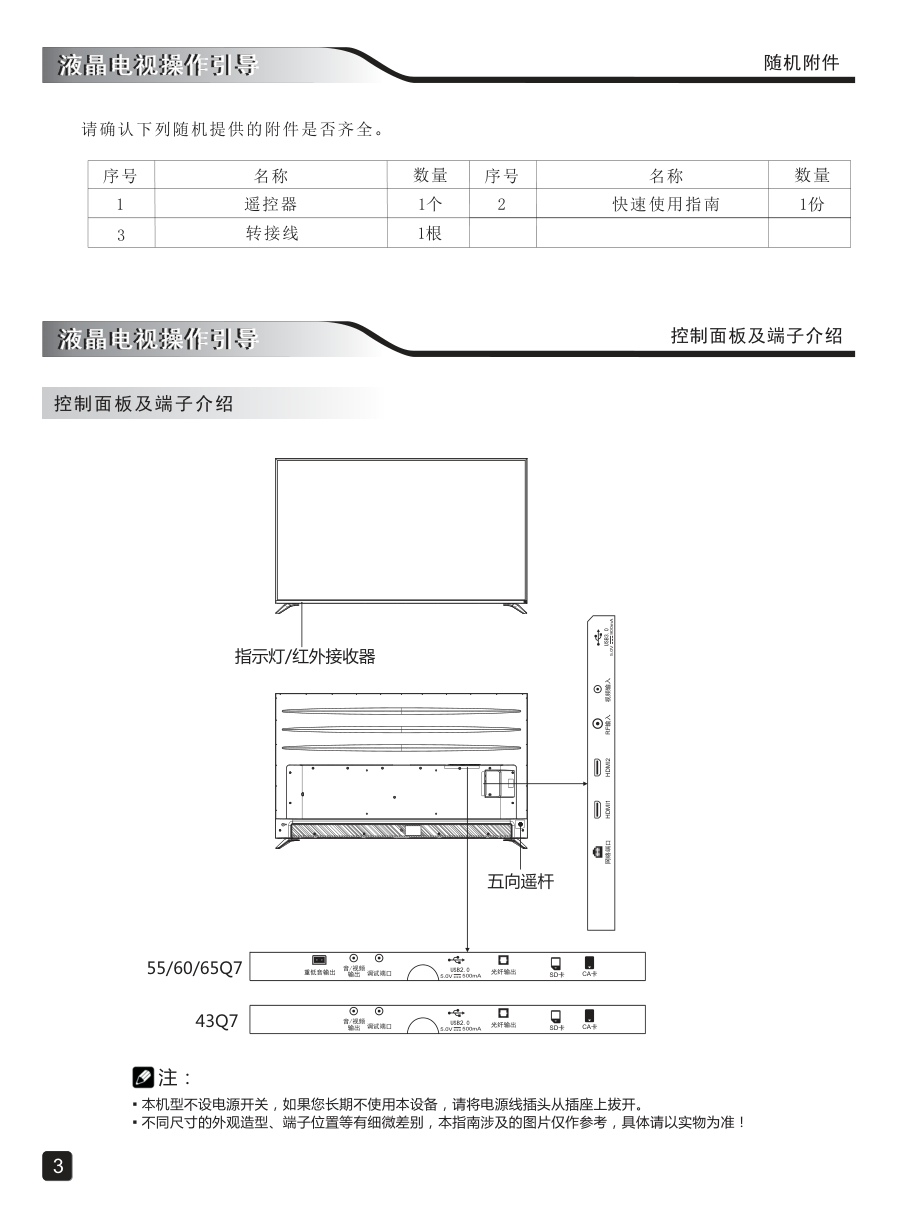 创维55Q7液晶彩电使用说明书-4 创维55Q7液晶彩电使用说明书-4