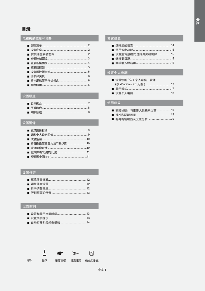 三星LA32T51B液晶彩电使用说明书-2