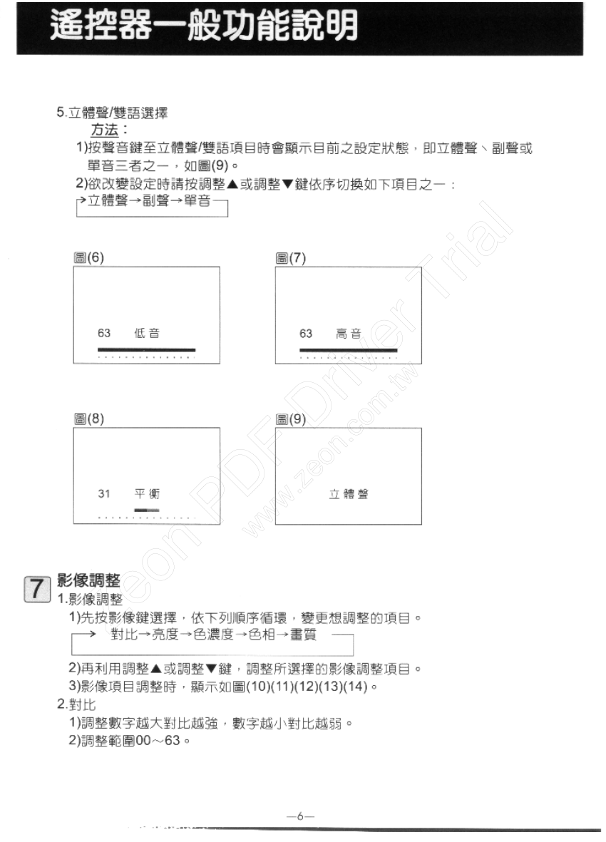 歌林CT-29AR彩色电视机说明书-6