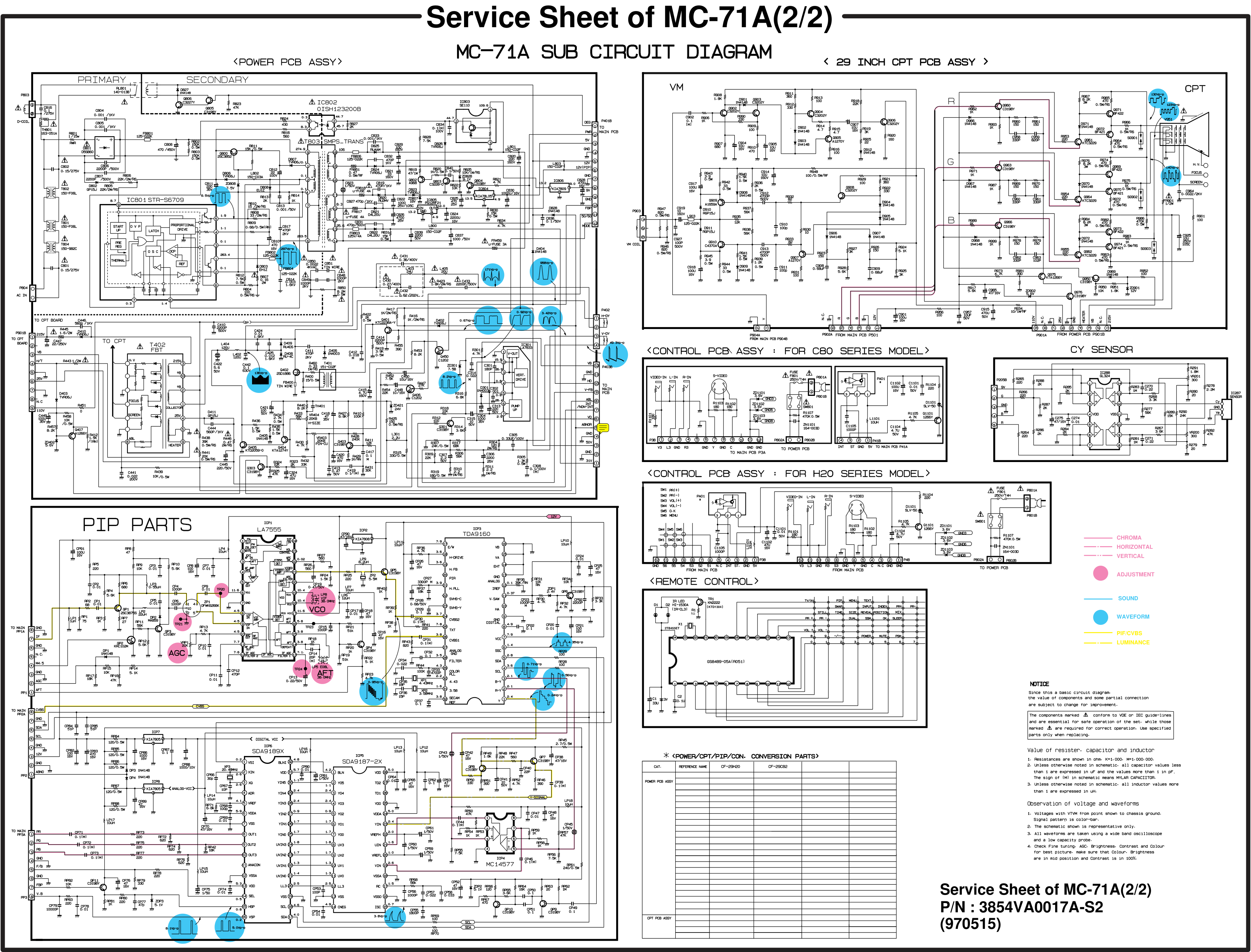 LG CF-34H10NM(MC-71A机芯)彩电原理图-1
