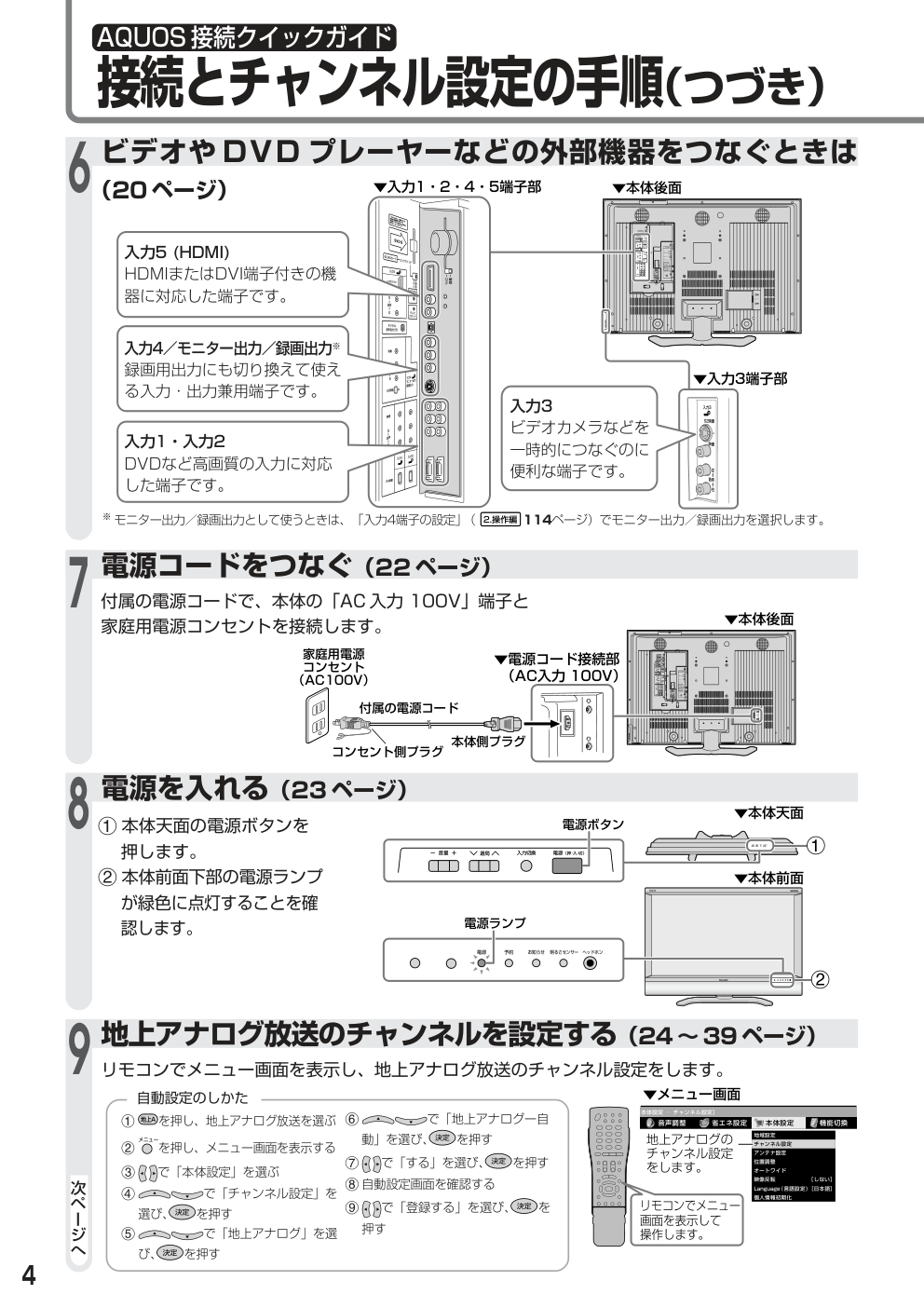 SHARP LC-45AE5液晶电视机使用说明书-3 SHARP LC-45AE5液晶电视机使用说明书-3