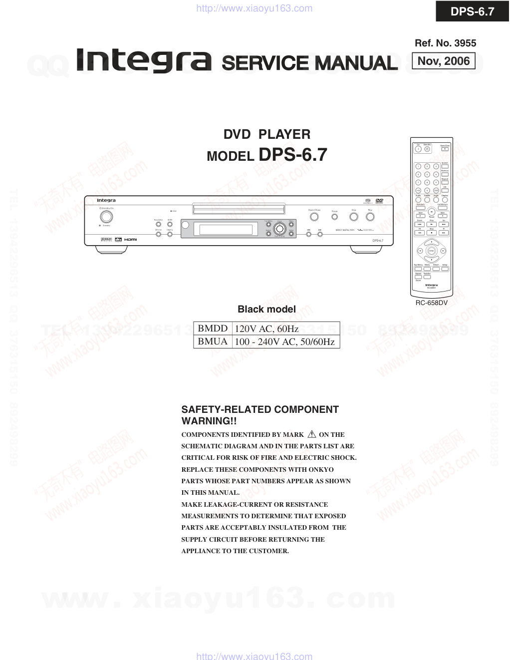 安桥ONKYO DPS-6.7 DVD播放器维修手册-0 安桥ONKYO DPS-6.7 DVD播放器维修手册-0