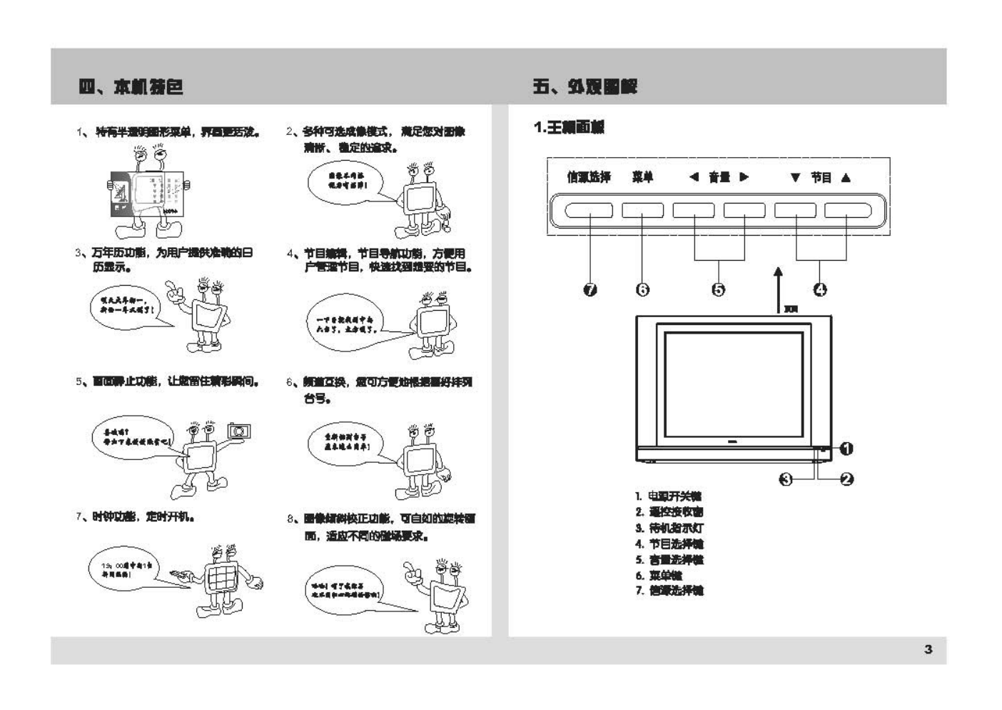 乐华29V1P彩电使用说明书-3 乐华29V1P彩电使用说明书-3