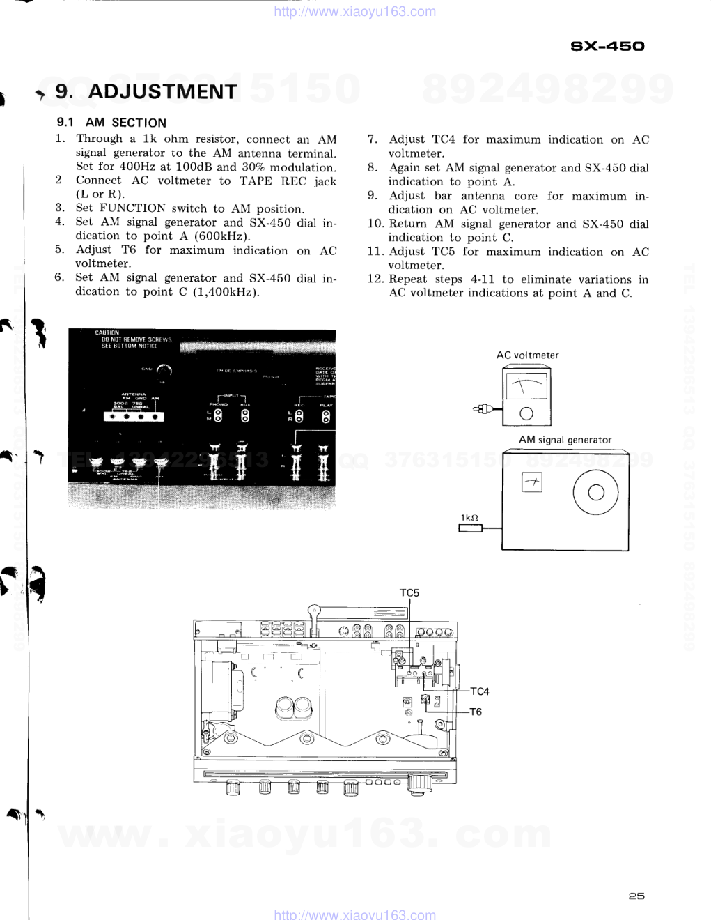 先锋PIONEER SX-450电路图-7