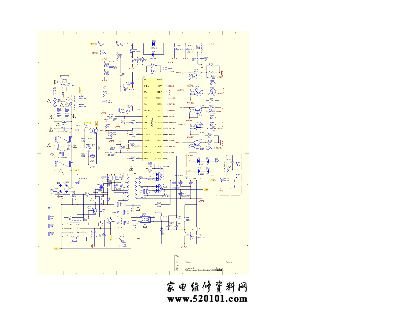 创维液晶电视168P-P32EXM-51电源板电路图-0