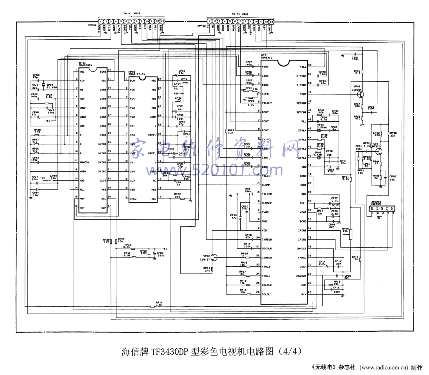 海信海信TF3430DP彩电图纸-0 海信海信TF3430DP彩电图纸-0