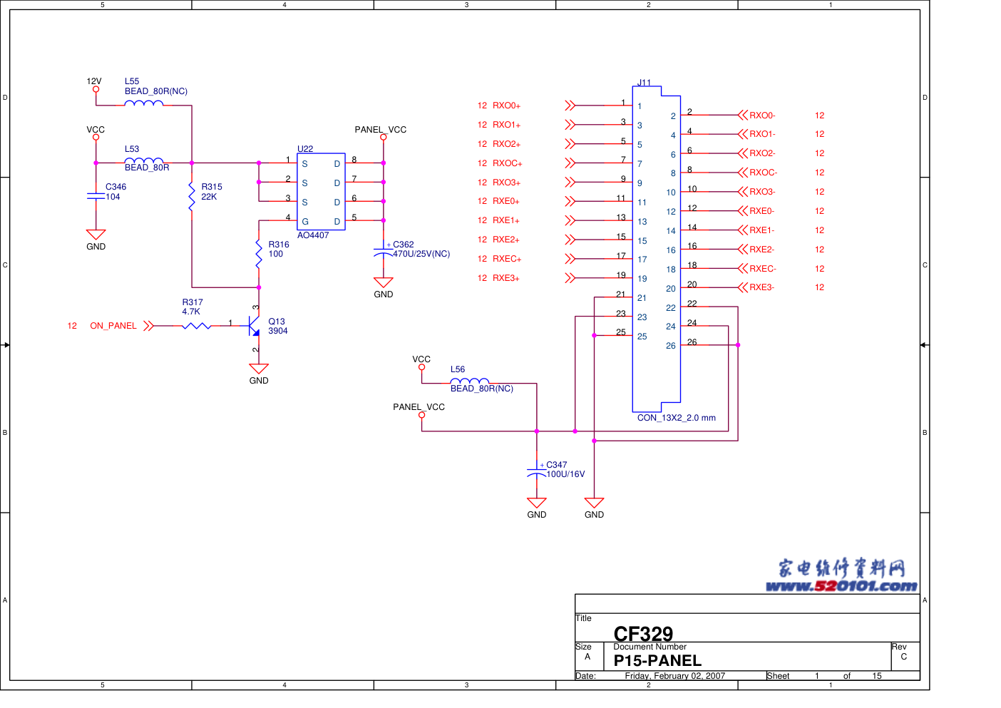 长虹LT3269液晶彩电电路原理图-0